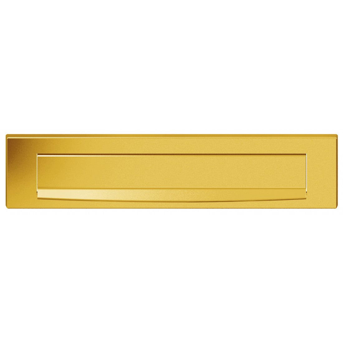 Briefplaat recht 330x80mm Gold met BIOV coating