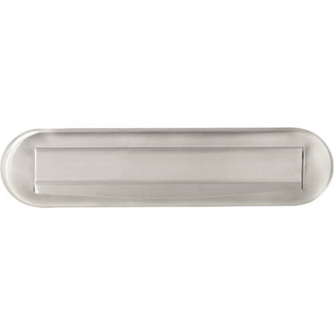 Briefplaat ovaal 330mm RVS
