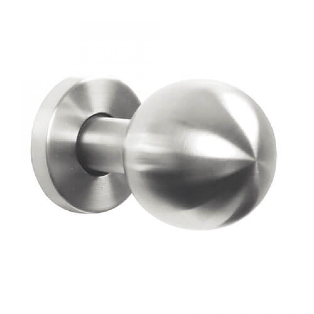 Voordeurknop rond 50mm RVS