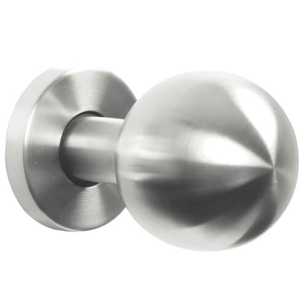 Voordeurknop rond 60mm RVS