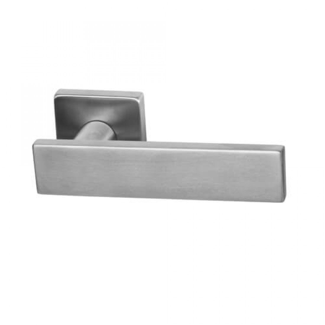 Deurklink "Malibu" RVS op vierkant rozet 52mm