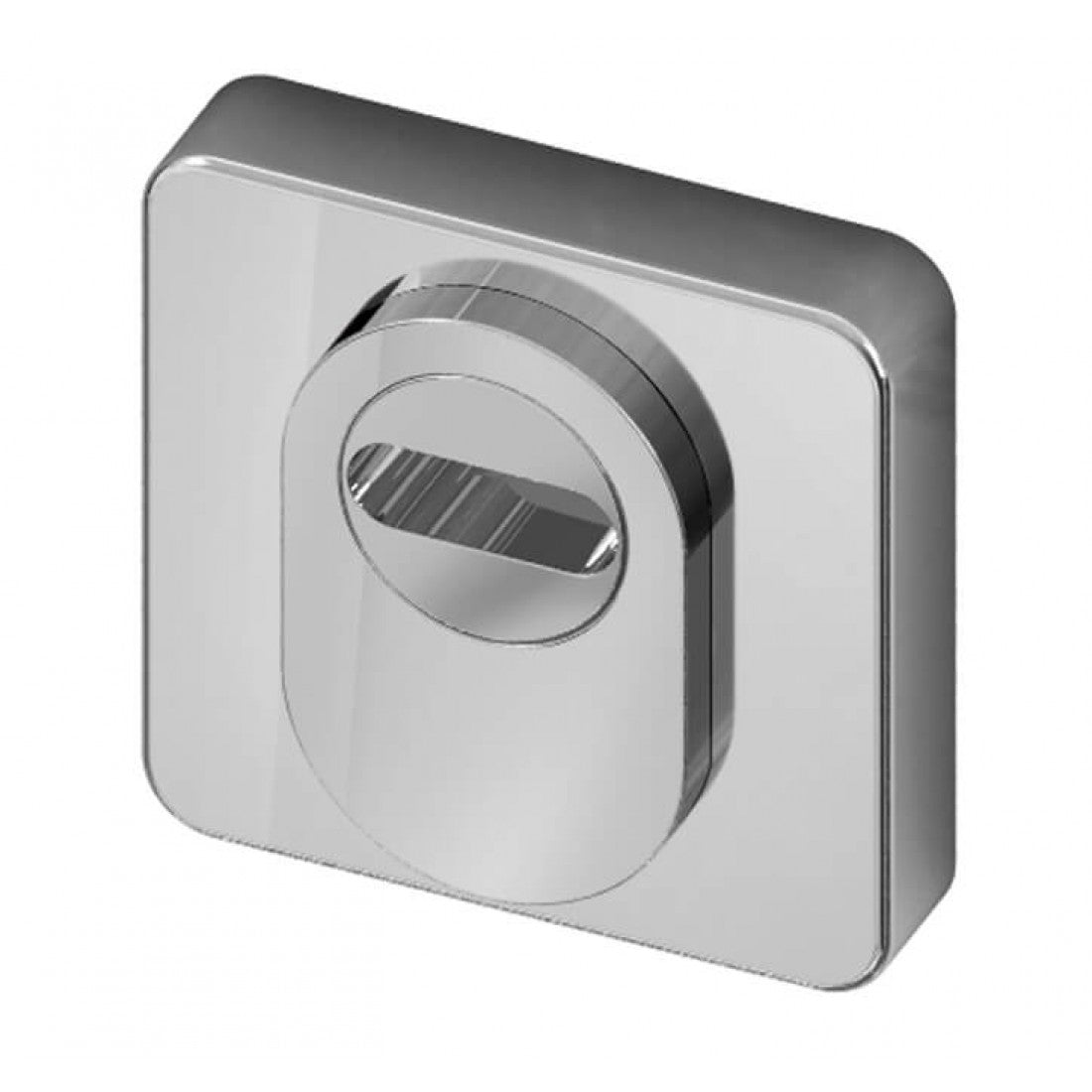 Veiligheidsrozet RVS "Quadro" 52mm met anti kerntrekbeveiliging SKG3 en BIOV coating Gold