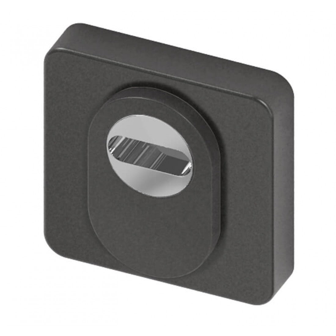 Veiligheidsrozet RVS "Quadro" 52mm met anti kerntrekbeveiliging SKG3 en BIOV coating Gold