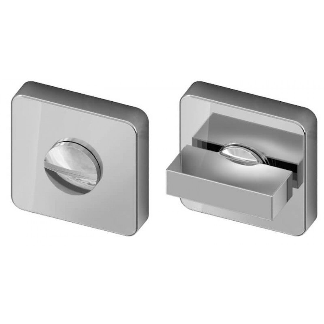 Toiletsluiting vierkant 52mm Chroom