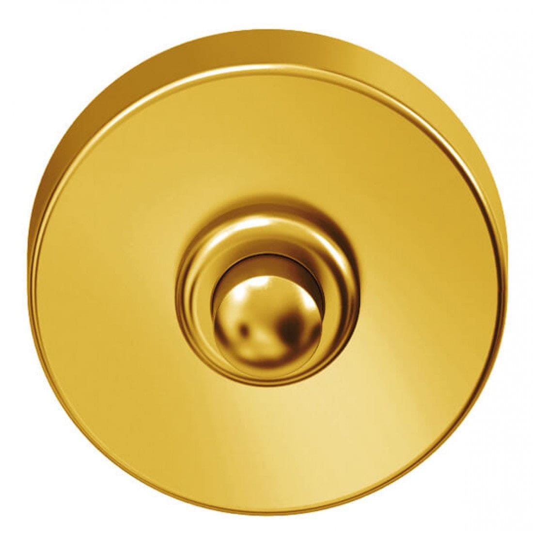 Beldrukker rond 45mm met BIOV coating Gold