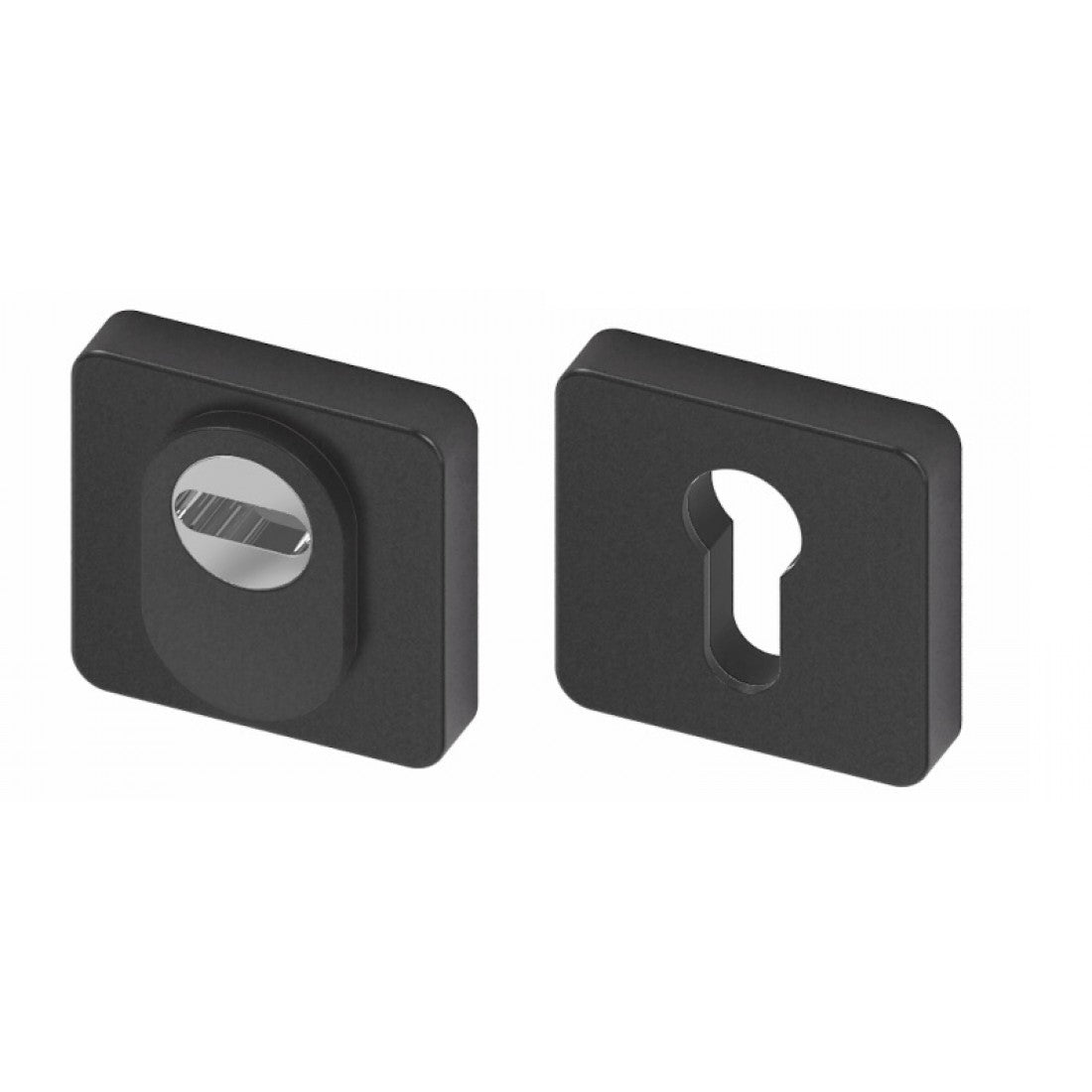 Veiligheidsrozet vierkant 52mm SKG3 met anti kerntrekbeveiliging RVS