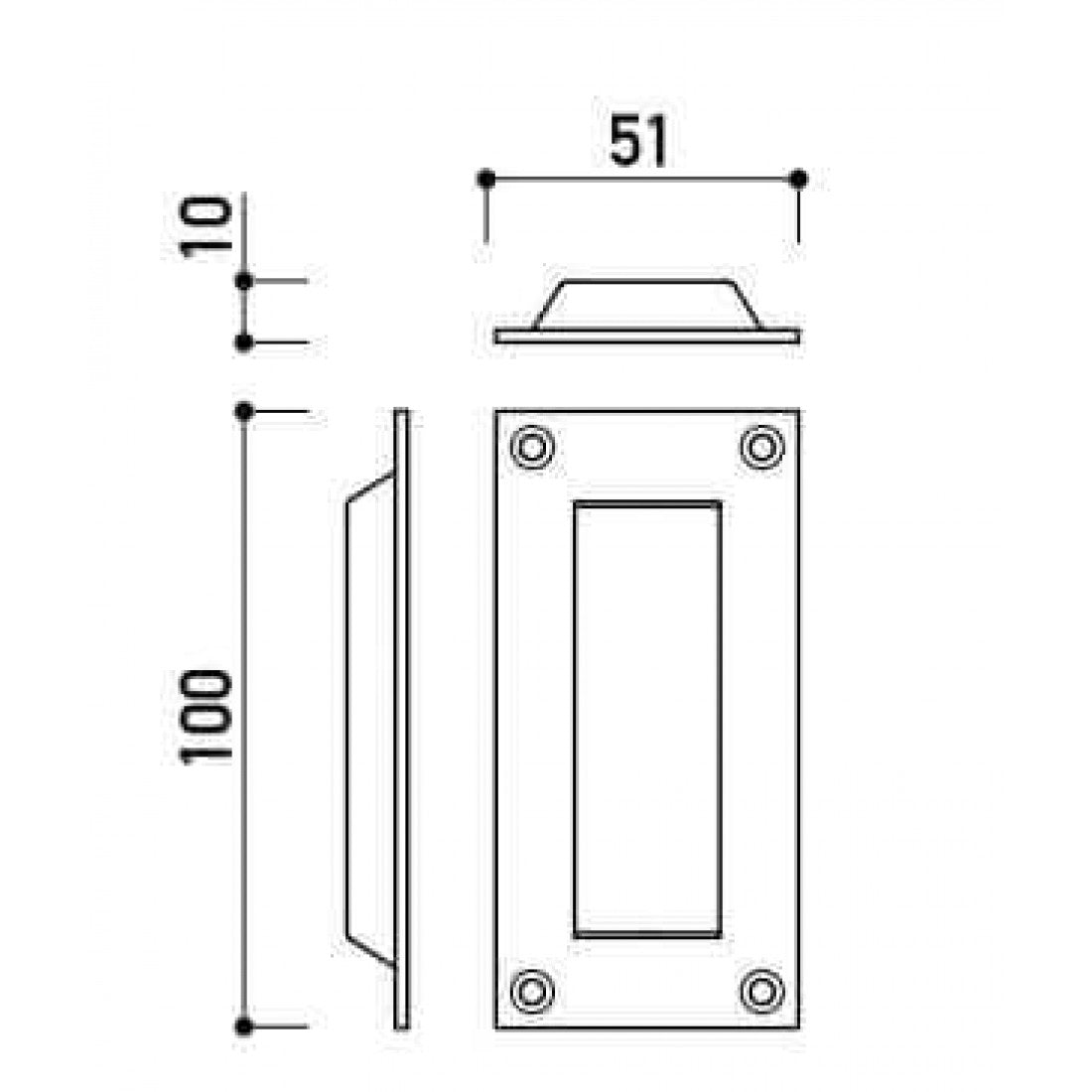 Schuifdeurkom "Boby" RVS