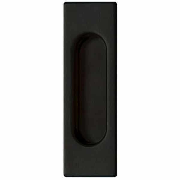 Schuifdeurkom gepoedercoat 39x125mm Zwart