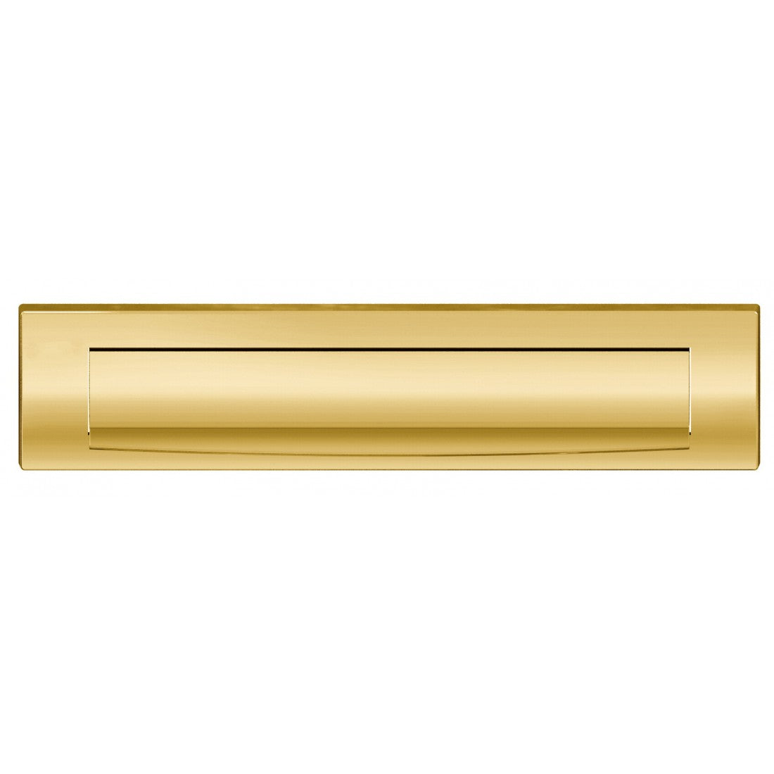 Briefplaat recht 330x80mm Gold met BIOV coating