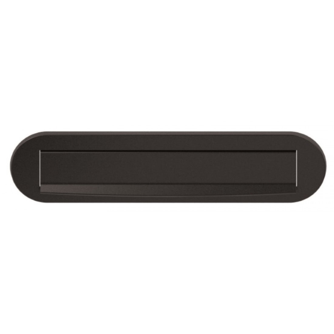 Briefplaat ovaal 330mm RVS