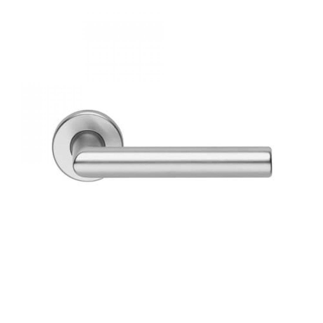 Deurklink "Dublino" Aluminium op rond 50mm rozet