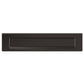 Briefplaat recht 330x80mm RVS
