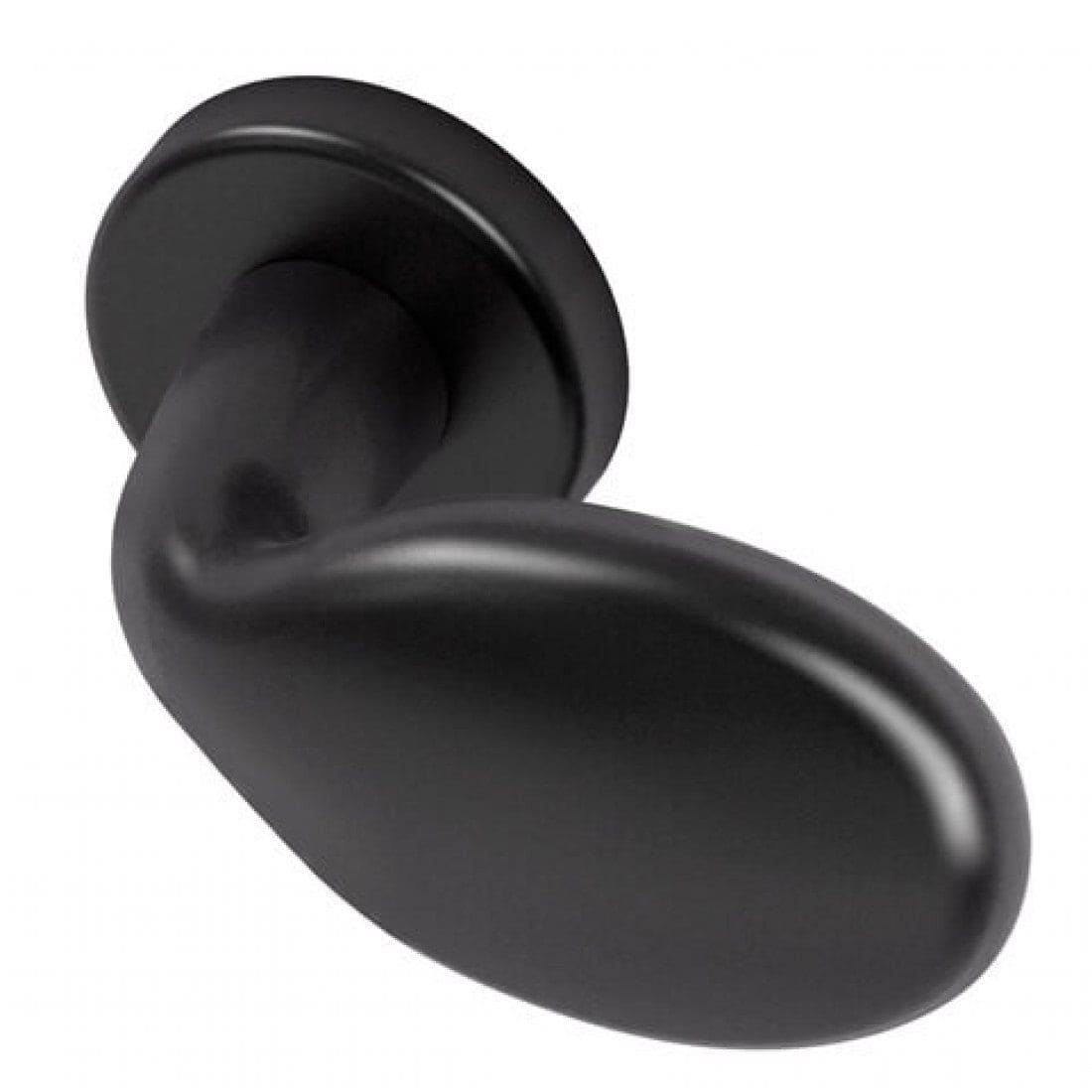 Deurknop "Clio" op rond rozet met BIOV coating Black Pearl