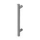 Deurgreep T recht 30x400mm Mat zwart