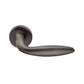 Deurklink "Dodo" op rond rozet 52mm BIOV coating + CLAQ montage systeem Technosteel