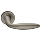 Deurklink "Dodo" op rond rozet 52mm BIOV coating + CLAQ montage systeem Technosteel