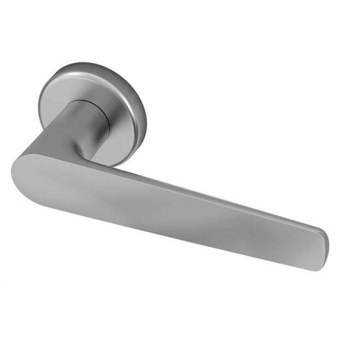 Deurklink "Gaia" op rond rozet 52mm BIOV coating + CLAQ montage systeem Technosteel