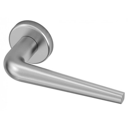 Deurklink "Gioia" op rond rozet 52mm BIOV coating + CLAQ montage systeem Technosteel