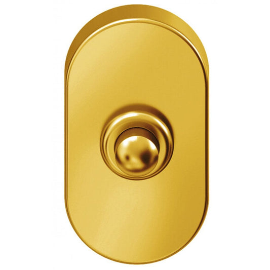 Beldrukker Ovaal met BIOV coating Antique Gold