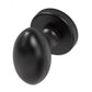 Deurknop "Remo" op rond 52mm rozet met BIOV coating Black Pearl