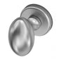 Deurknop "Remo" op rond 52mm rozet met BIOV coating Crystal