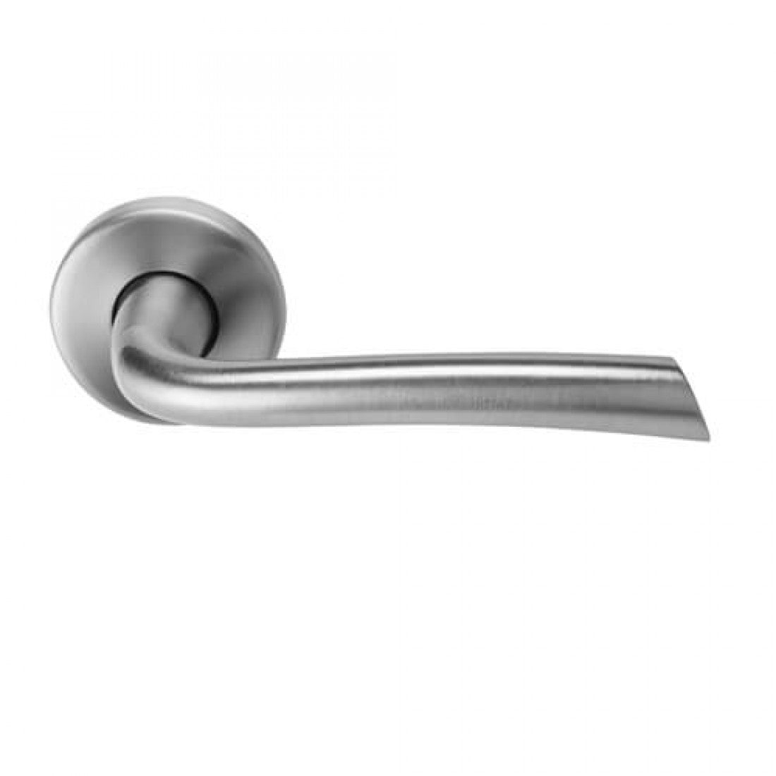 Deurklink "Rhapsodie" Mat Nikkel gelakt op rond rozet 50mm