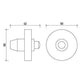 Beldrukker rond 45mm met BIOV coating Technosteel