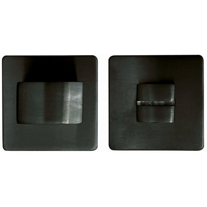 Toiletsluiting vierkant 52mm Mat zwart
