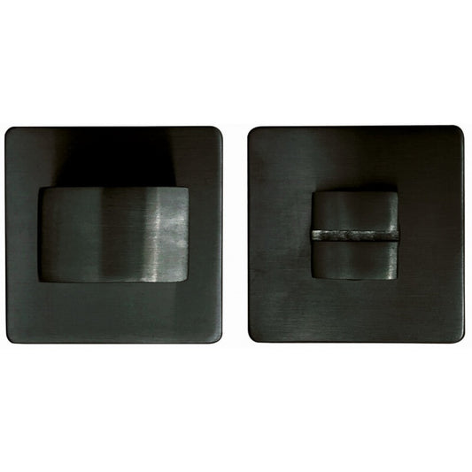 Toiletsluiting vierkant 52mm Mat zwart