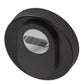 Veiligheidsrozet RVS rond 52mm met anti kerntrekbeveiliging SKG3 en BIOV coating White Pearl