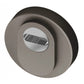 Veiligheidsrozet RVS rond 52mm met anti kerntrekbeveiliging SKG3 en BIOV coating White Pearl