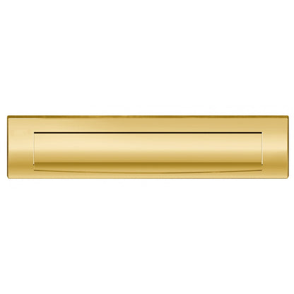 Briefplaat recht 330x80mm Gold met BIOV coating