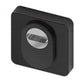Veiligheidsrozet RVS "Quadro" 52mm met anti kerntrekbeveiliging SKG3 en BIOV coating Crystal