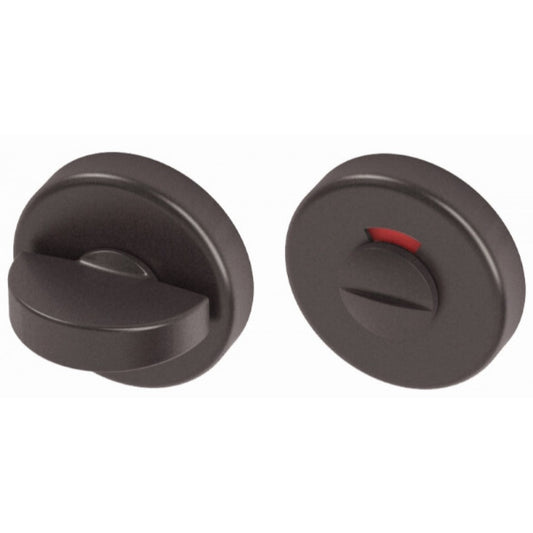 Toiletsluiting rond 52mm met vrij/ bezet indicator Black Pearl met BIOV coating